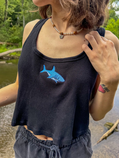 Shark Ribbed Tank Top XL