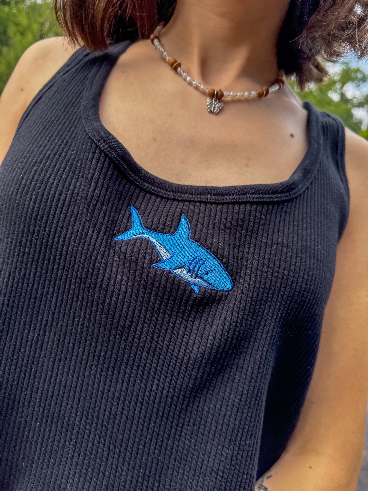 Shark Ribbed Tank Top XL