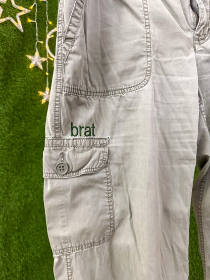 Brat Green Cargo Capri Pants XL