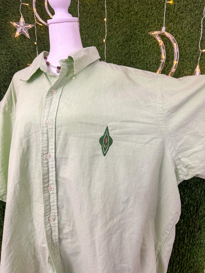 Vulva Polo Button Up Tee 3XL