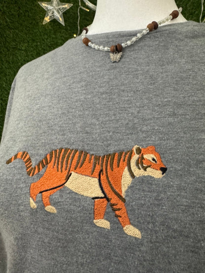Grey Tiger T-Shirt S