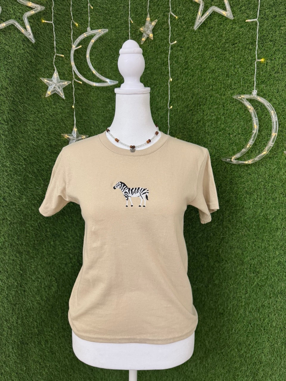 Zebra Khaki T-Shirt XS