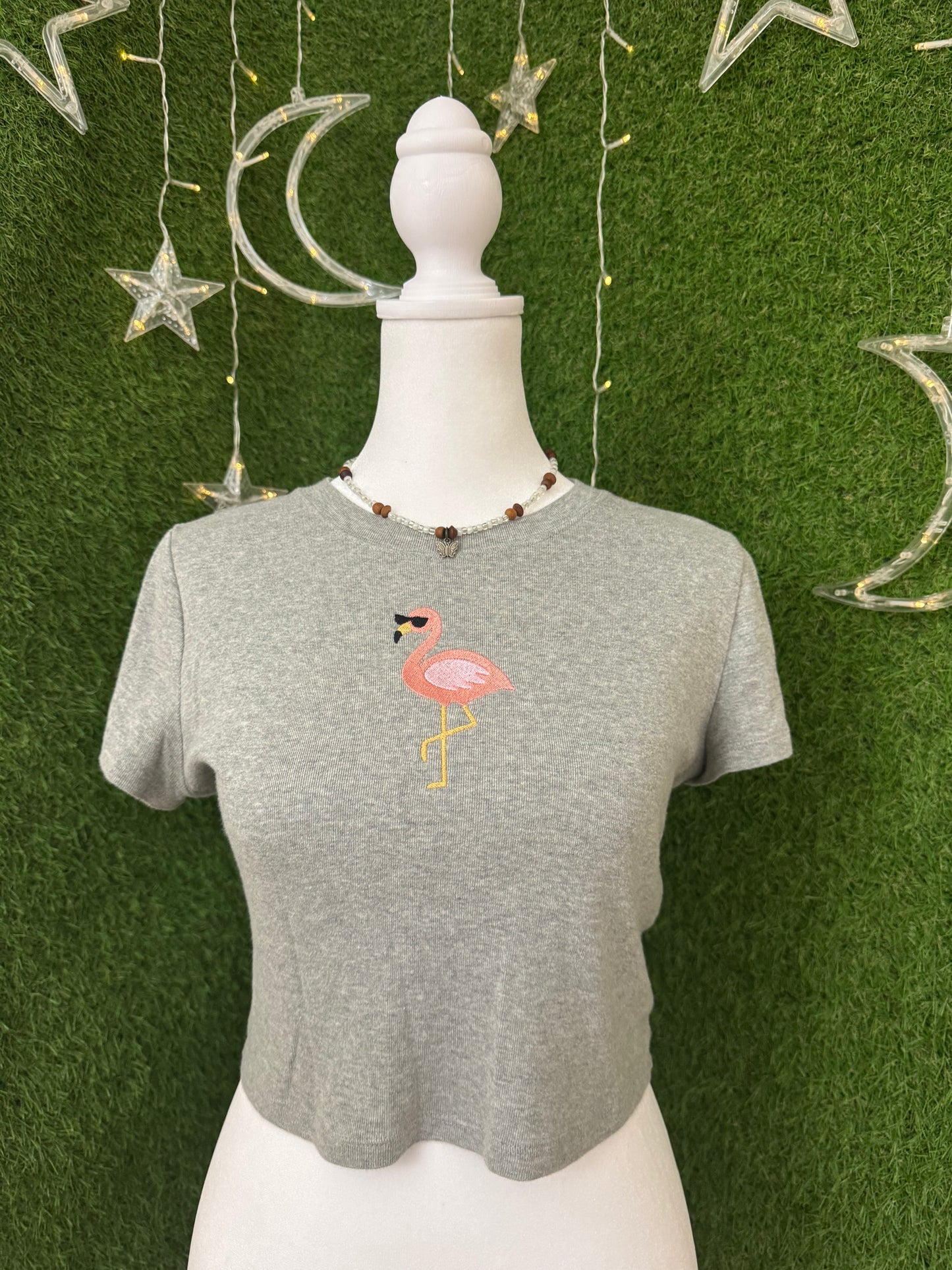Flamingo Grey Babytee S