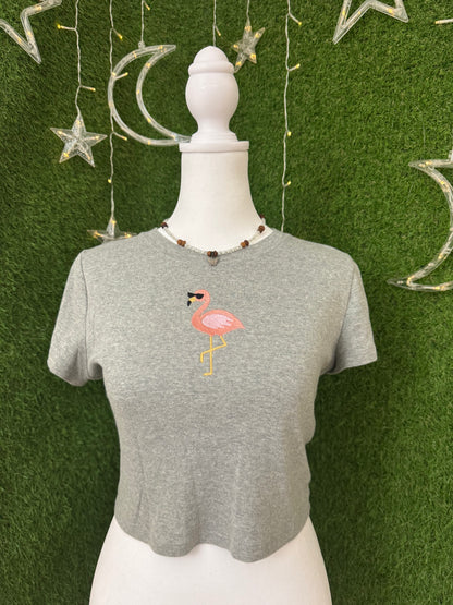 Flamingo Grey Babytee S