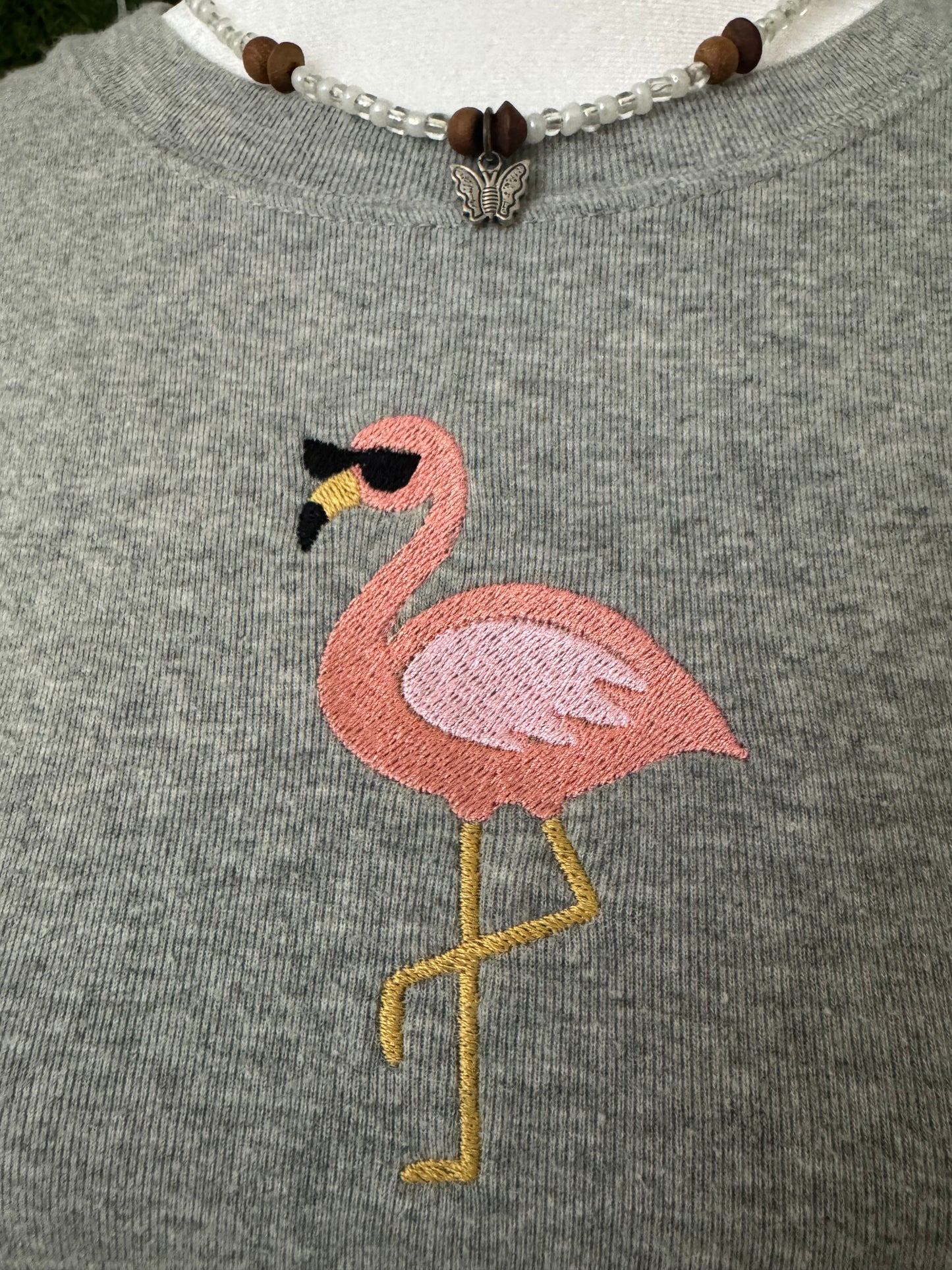 Flamingo Grey Babytee S
