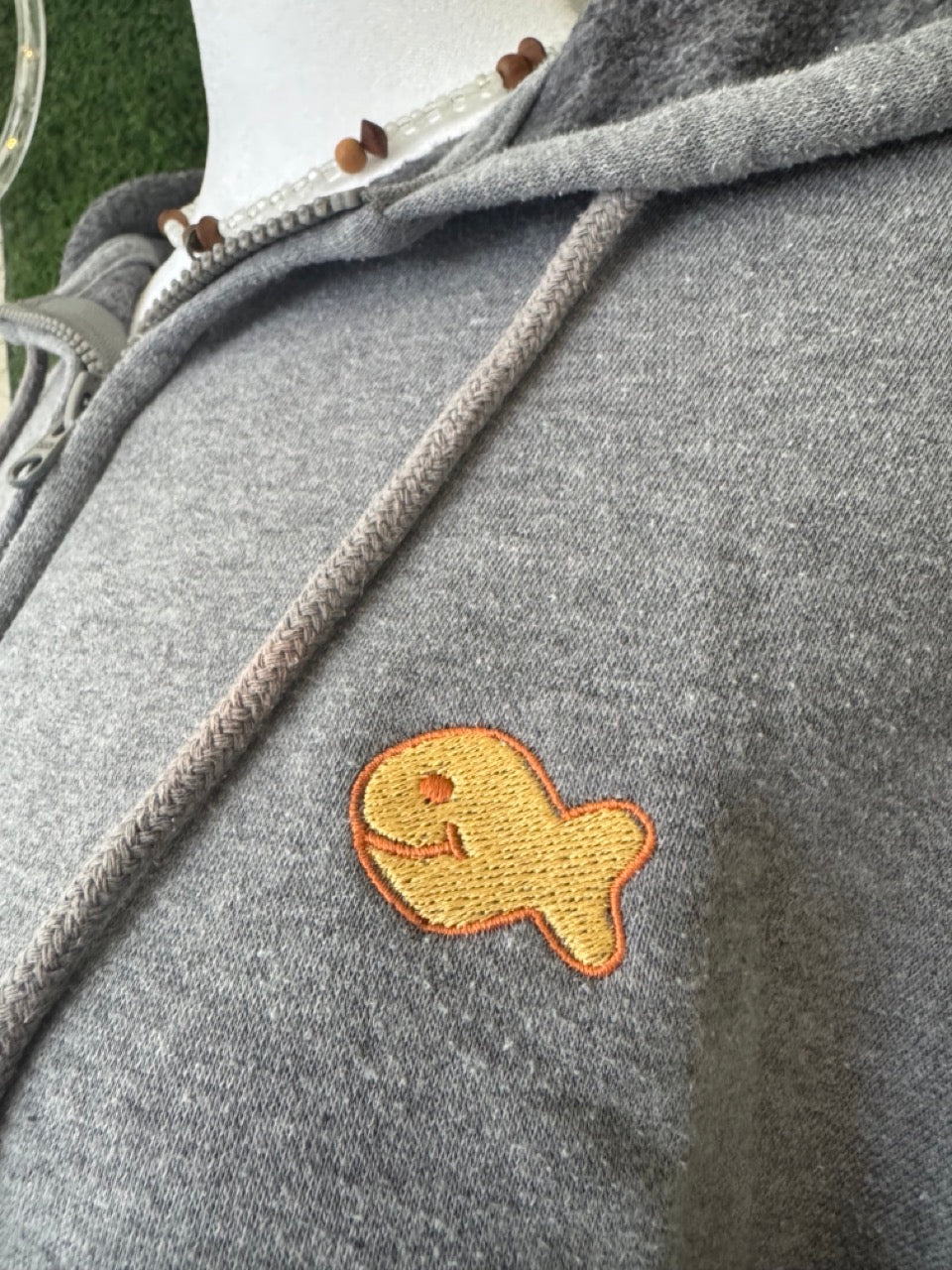 Goldfish Grey Zip Up Hoodie XS