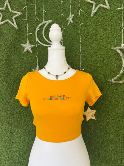 Embrace Neurodiversity Open Back Baby Tee S