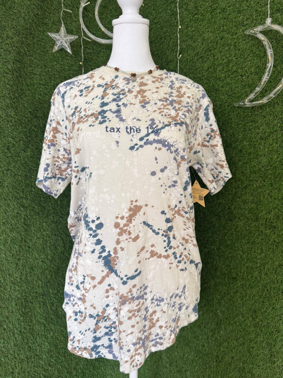 Tax The 1% Splattered T-Shirt S