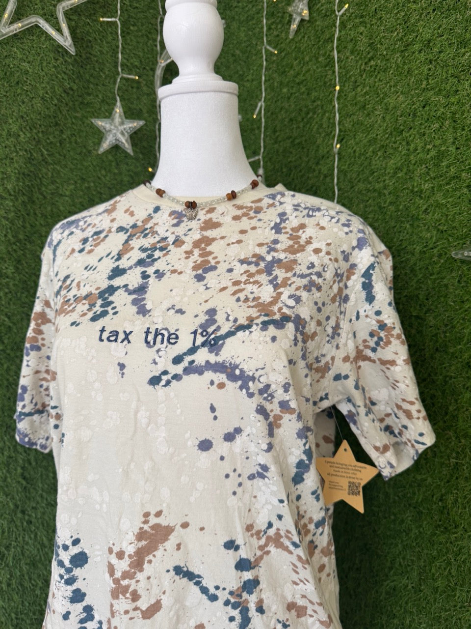 Tax The 1% Splattered T-Shirt S