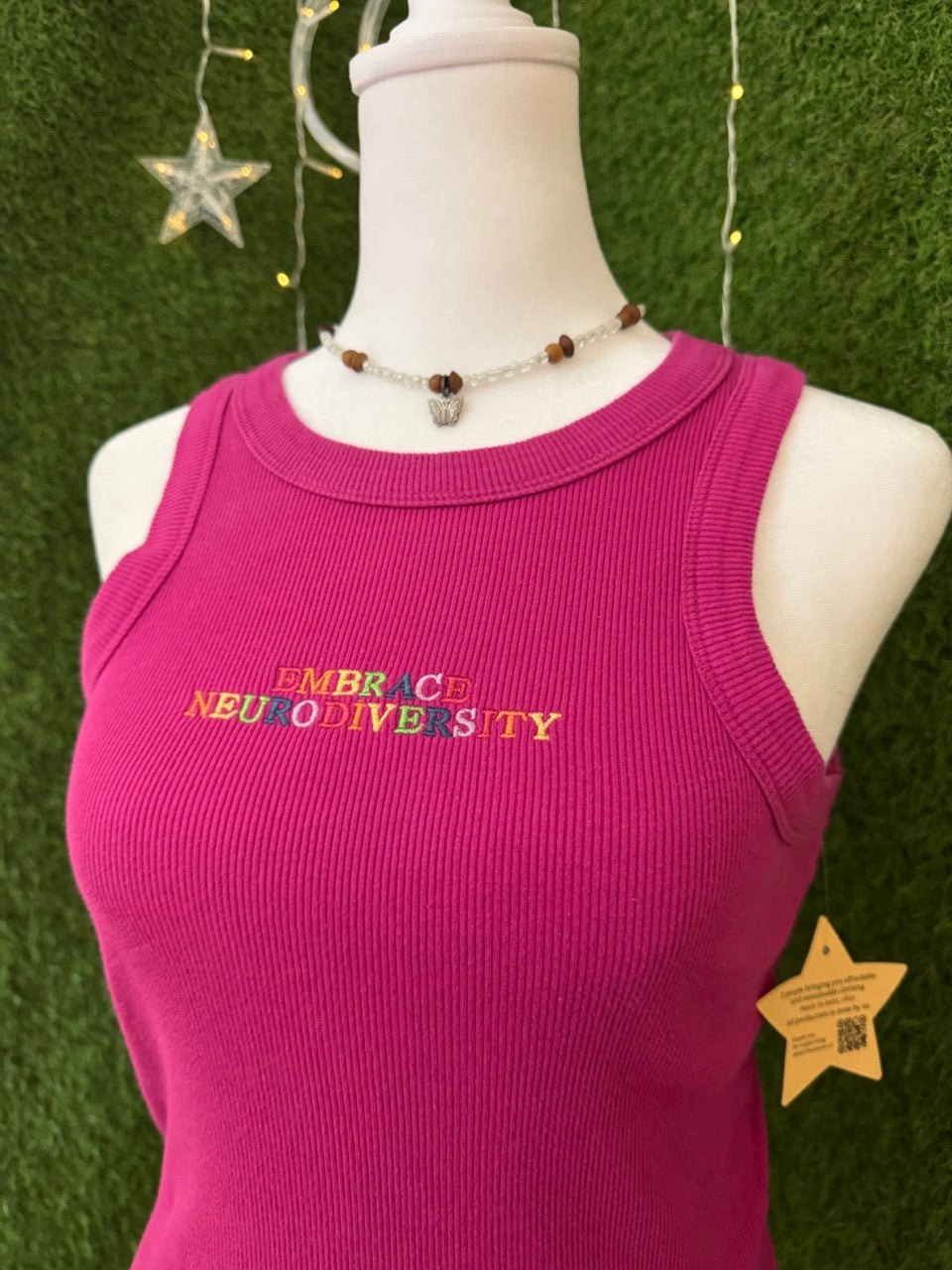 Embrace Neurodiversity Magenta Tank M
